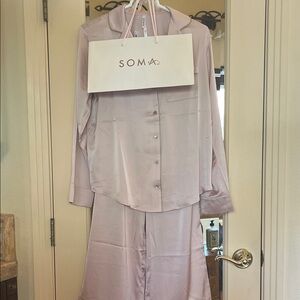 Soma Blush Satin Sleepwear Set